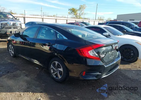 2019 Honda Civic Lx из США, поврежденный, VIN 19XFC2F67KE045374